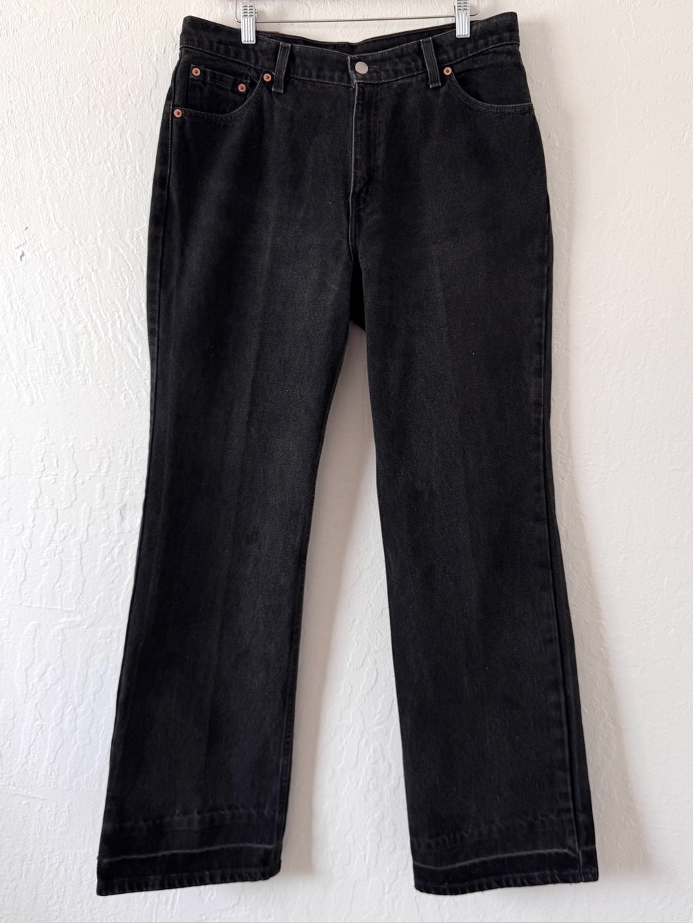 Levis 517 Vintage Black Jeans Y2K wide leg Denim High Rise 14